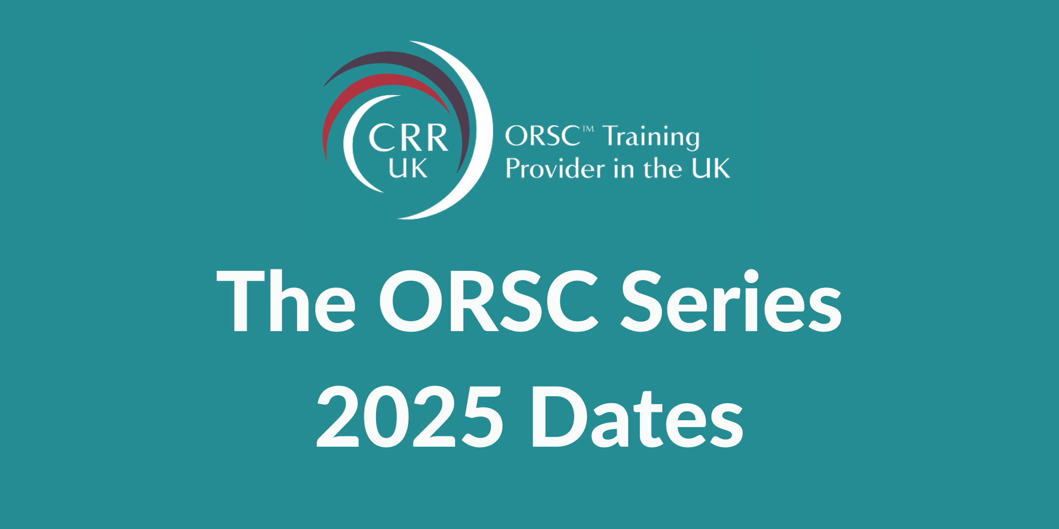 The ORSC Series 2025 Dates